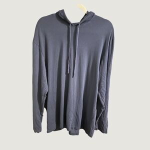 Polo Ralph Lauren Navy Blue Pima Cotton Modal Pullover Hoodie Mens Large